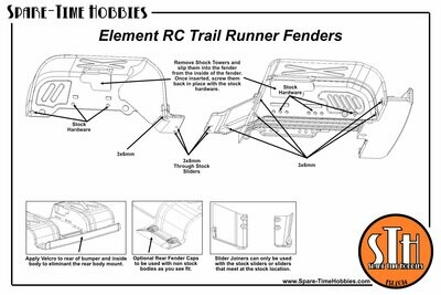 STL (DIY 3DP) - Element Enduro: Trailrunner (Fender Kit)
