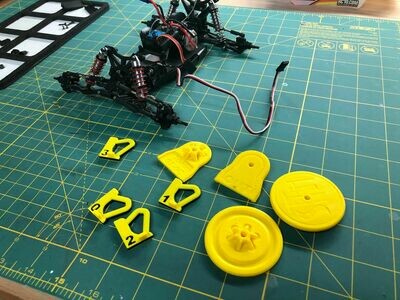 STL (DIY 3DP) - Mini-T/B Toe/Camber Station