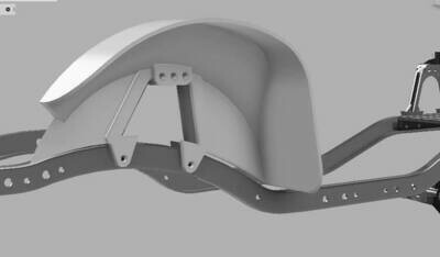 STL (DIY 3DP) - SCX-10 Honcho Front Fenders