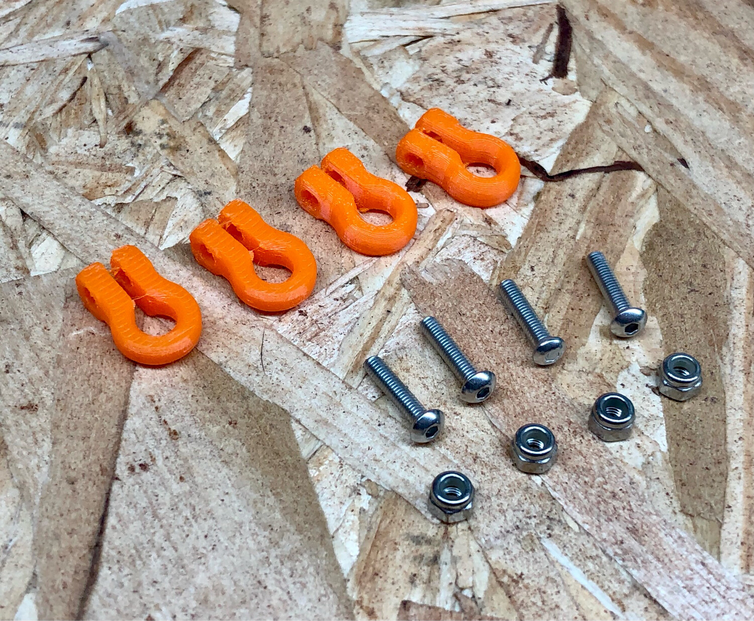 D-Ring (4) Set (Orange)