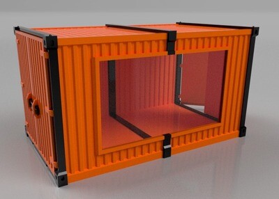 STL (DIY 3DP) - SCX-24 Stackable Display Shipping Container