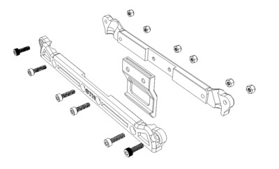 STL (DIY 3DP) - SCX6: Honcho Front Body Snap Mount