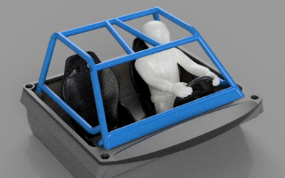 STL (DIY 3DP) - Red Cat Ascent - Scale Interior