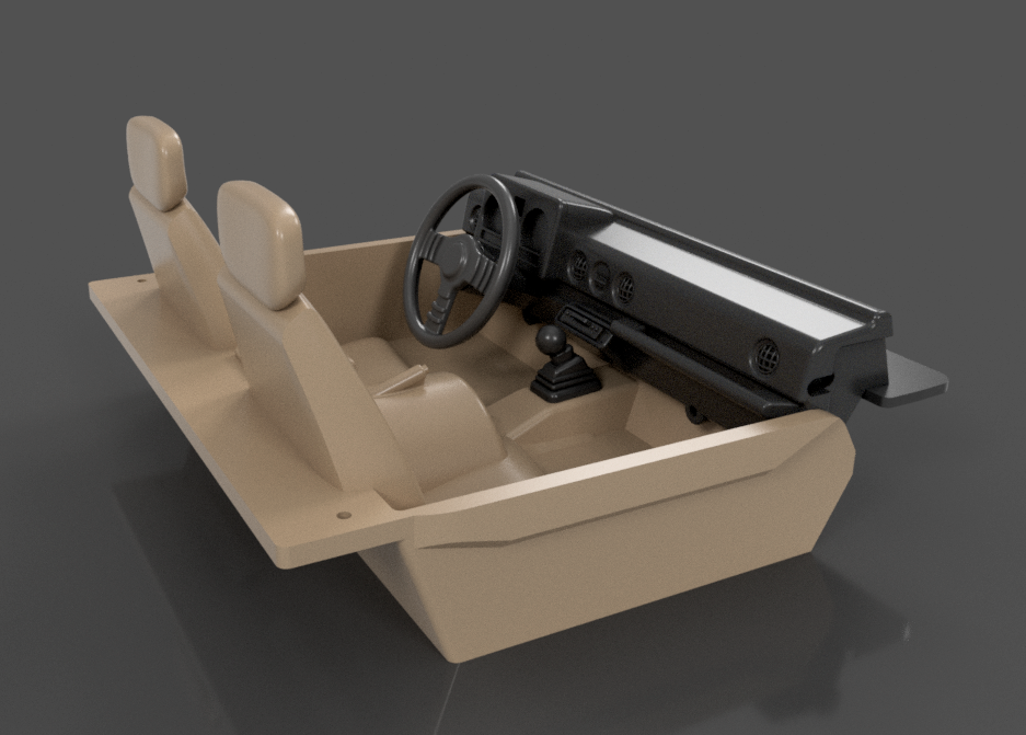 STL (DIY 3DP) - Element Bushido 12: Interior