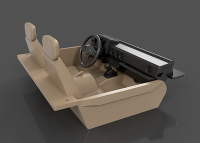 STL (DIY 3DP) - Element Bushido 12: Interior