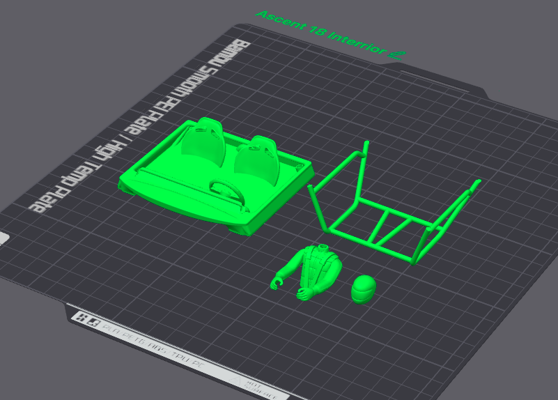 STL (DIY 3DP) - Redcat Ascent18: Interior