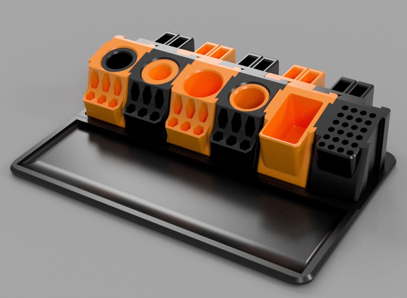 STL (DIY 3DP) - Modular Bench Top Tool Holder