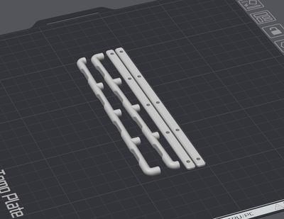 STL (DIY 3DP): Bed Side Tube Rail Univeral