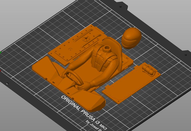 3dp Rails STL (DIY 3DP) - Super Shafty: Chupa Capra Interior