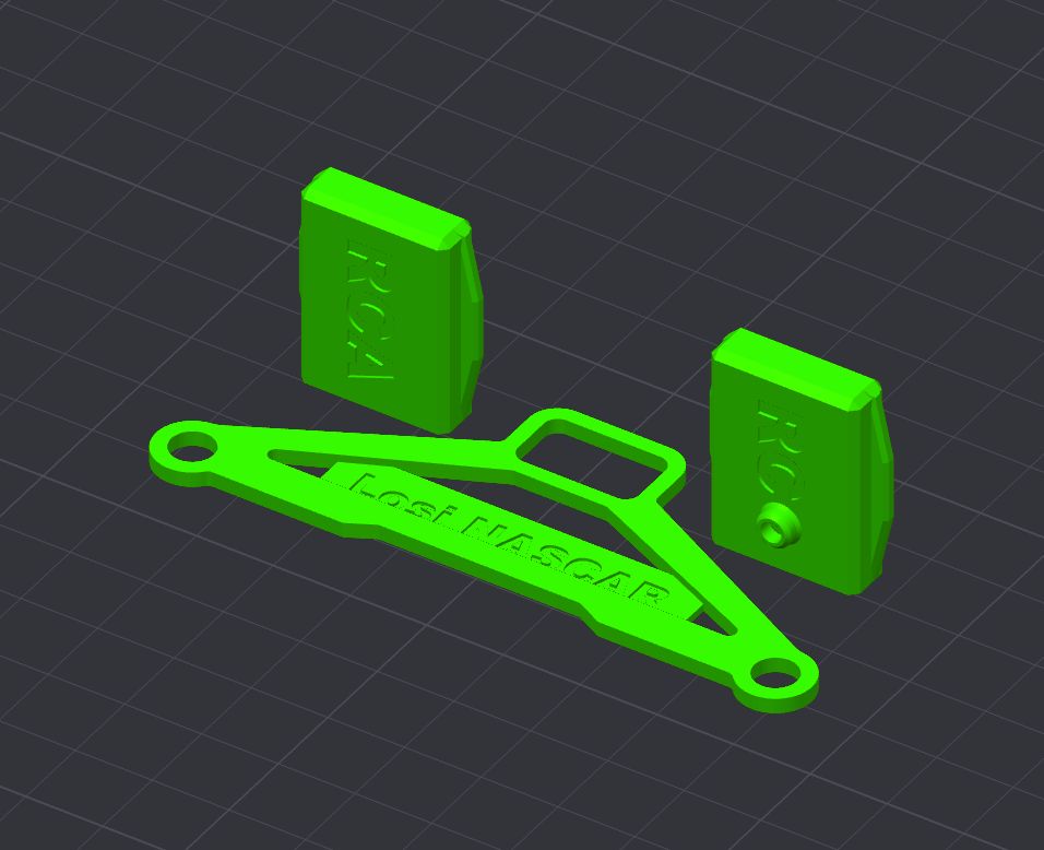 STL (DIY 3DP) - I-Laps Transponder Mount Losi Nascar