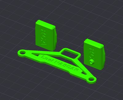 STL (DIY 3DP) - I-Laps Transponder Mount Losi Nascar