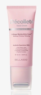 BELLASOO Decollete Neck Firming Massage Roller Cream