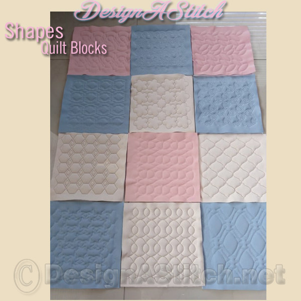 DASS001016-Shapes Quilt Block