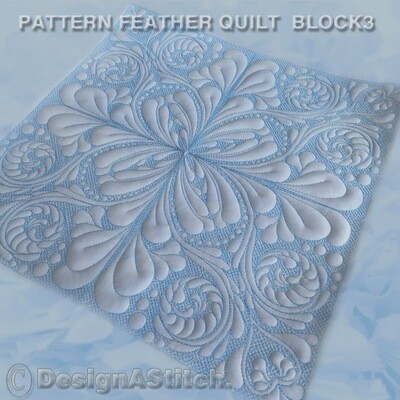 Pattern Feather Quilt Block