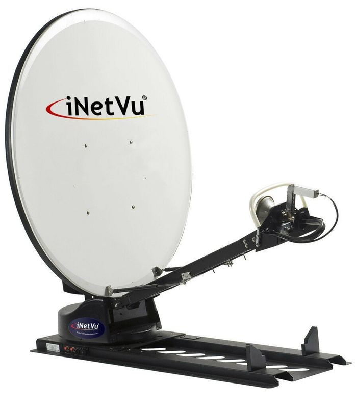 KU BAND iNetvu C-Com 1200 Drive-Away 1.2Mt Automatic SNG Uplink Antenna w/Controller