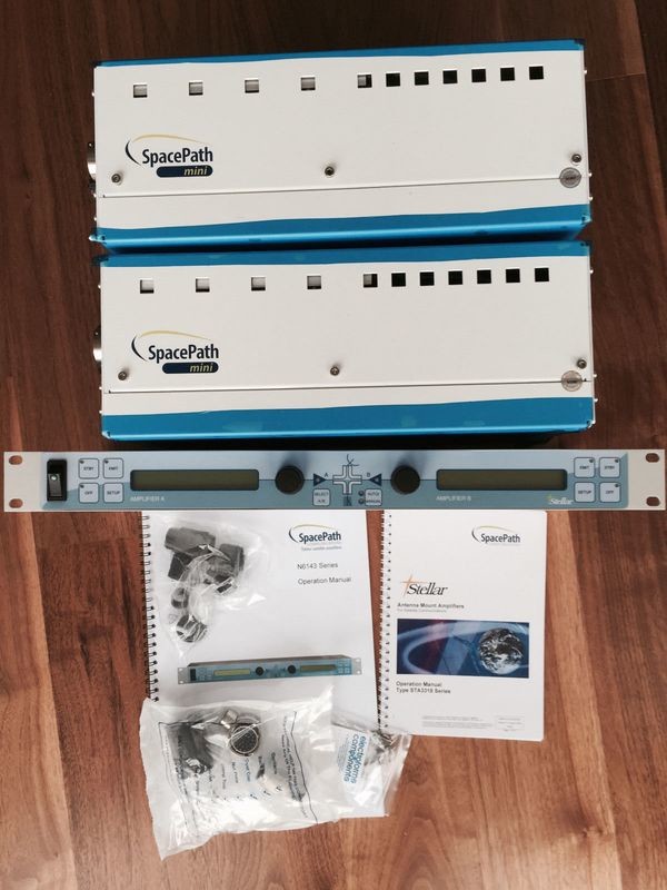 180 Watt Space-Path STA3318 Mini BUC 13.75-14.5GHz ext. KU TWTA HPA L-Band Xicom