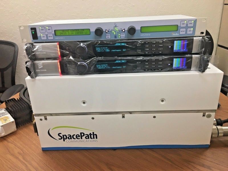 Redundant HD Uplink:2x400W SpacePath STA1340 eKU TWTA HPAs 2x Ericsson AVP-3000