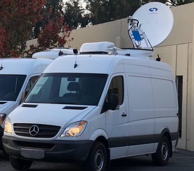 KU Band FULL HD DVB-S2 Uplink Video Production Satellite Truck 4K Ready Complete