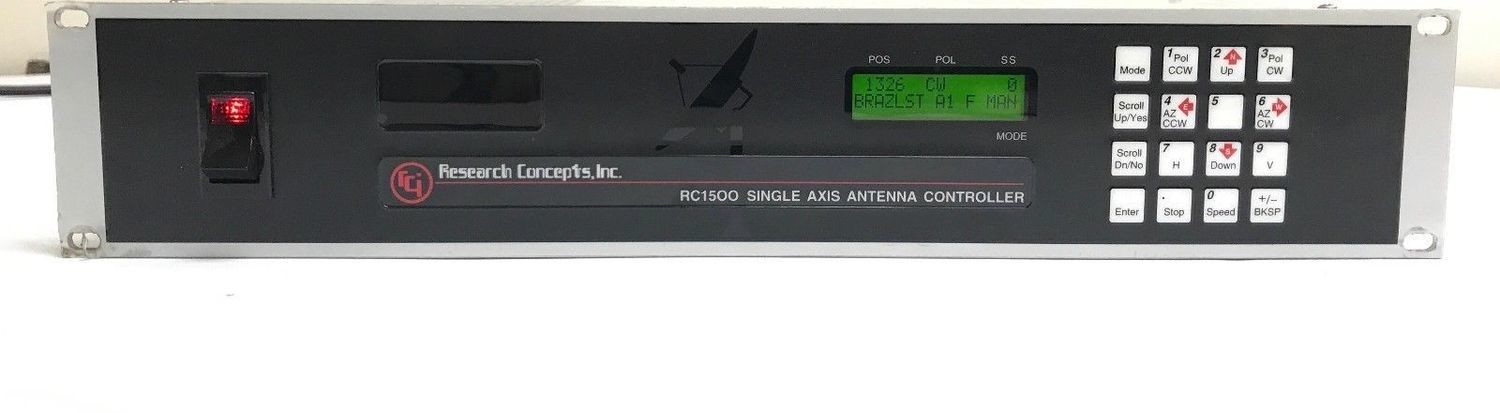 RESEARCH CONCEPTS RCI RC1500A SATELLITE Mobile VSAT Flyaway Antenna Controller