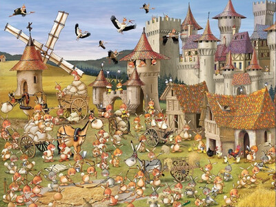 Francois Ruer "Medieval Bunny Castle"