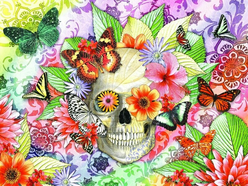 Fusion Idol Art "Butterfly Botaniskull"