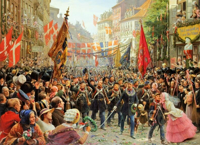 Otto Bache "Danish Soldiers Return to Copenhagen"