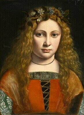 Giovanni Antonio Boltraffio "Youth Crowned With Flowers"