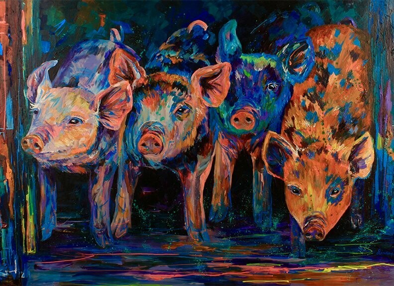 Lindsey Dahl "Four Little Pigs"
