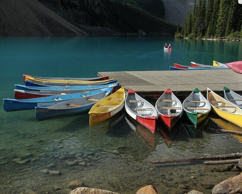 Carl Jacobson "Colorful Canoes"