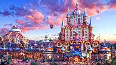 Starz Puzzles "Fairy Tale Princess Palace" Elongated Puzzle
