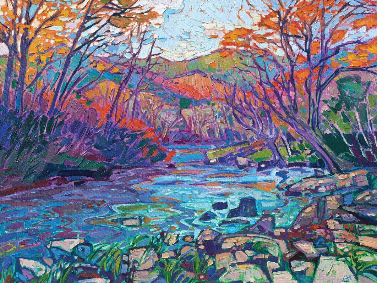 Erin Hanson "Blue Ridge Waters"