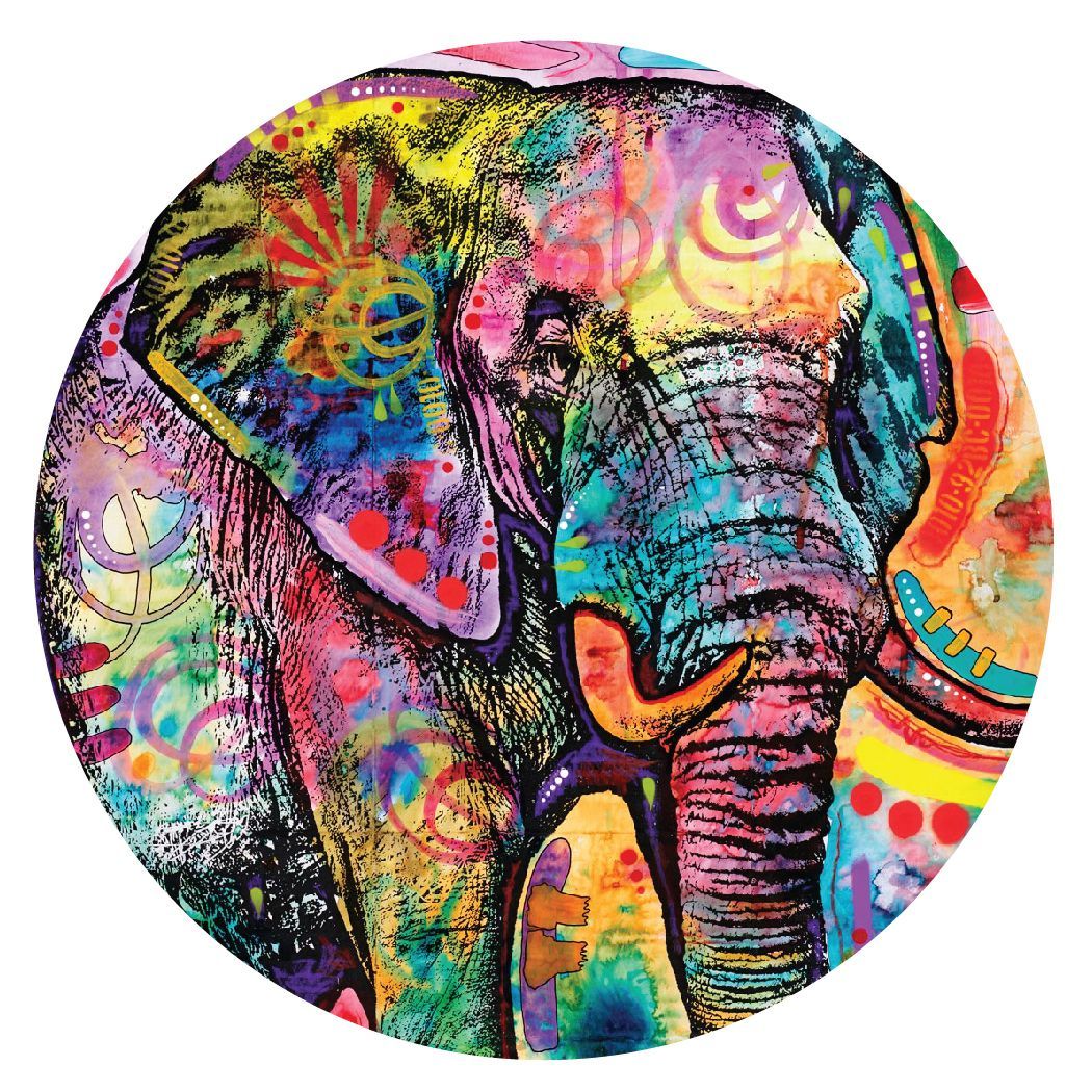 Dean Russo "Elephant in Charge" 3.5" Coaster Box Set of 4