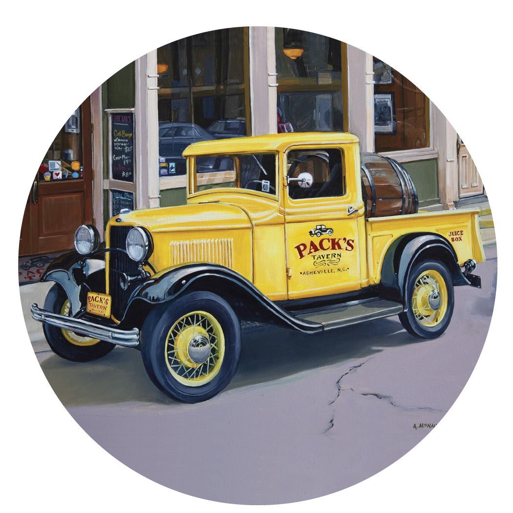 Art McNaughton "Packs"  3.5" Coaster Box Set of 4