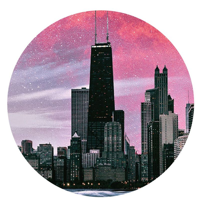 Another Chicago "Cosmic Illumination" 3.5" Coaster Box Set of 4
