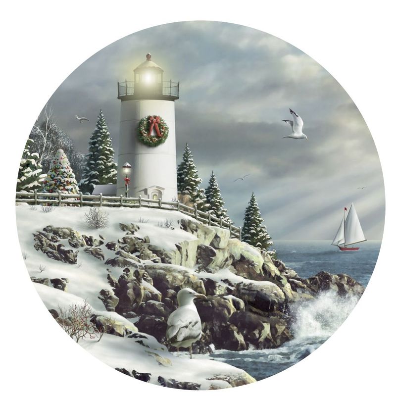 Alan Giana "After The Snow" 3.5" Coaster Box Set of 4