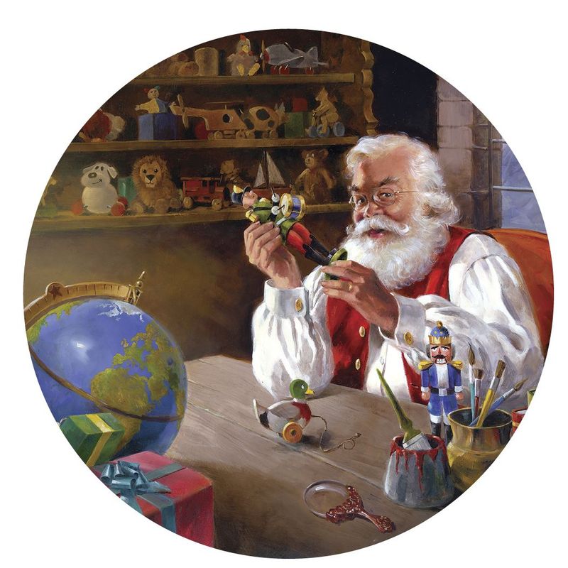 R.J. McDonald "Santa's Approval" 3.5" Coaster Box Set of 4