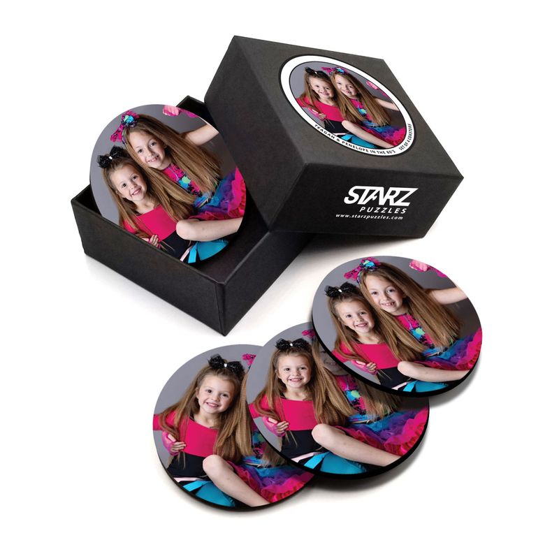 Custom 3.5" Coaster Box Set of 4