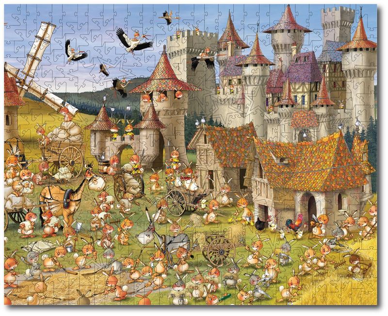 Francois Ruer "Medieval Bunny Castle"