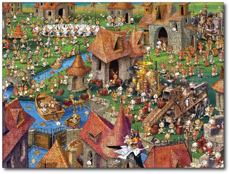 Francois Ruer "Medieval Bunny Life"