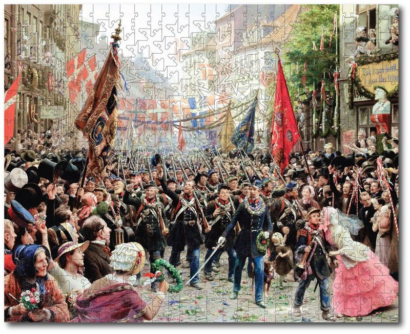 Otto Bache "Danish Soldiers Return to Copenhagen"