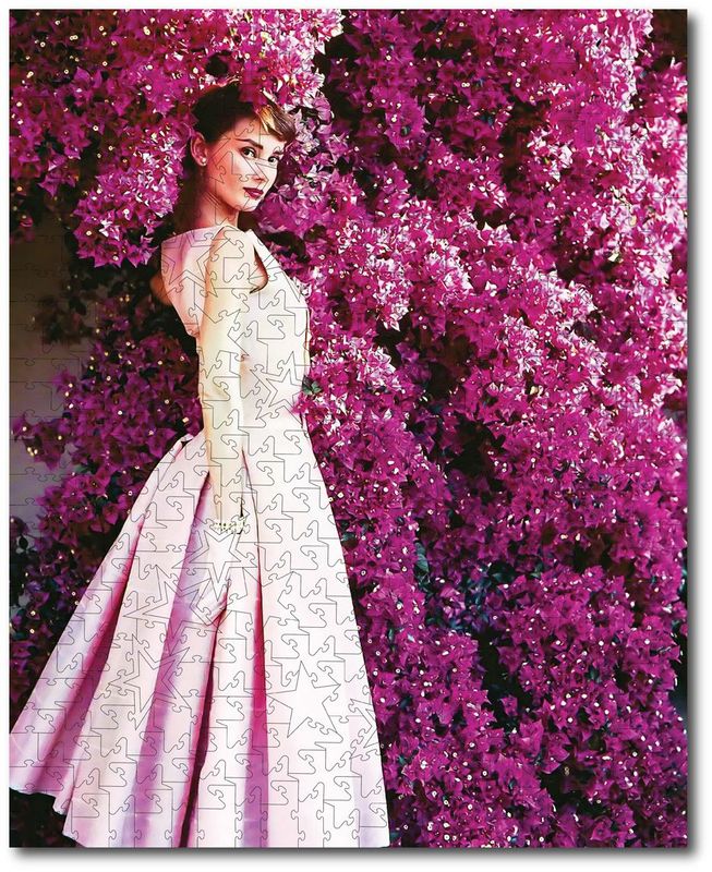 Audrey Hepburn in Pink