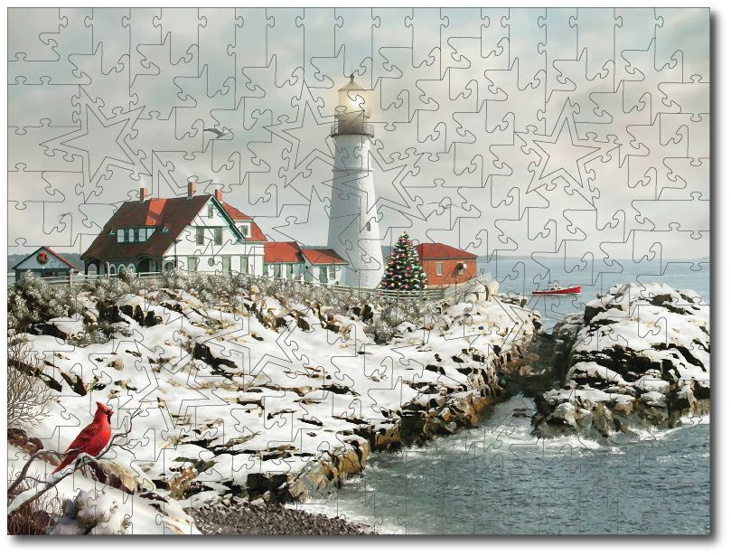 Alan Giana "Christmas At Portland Head"
