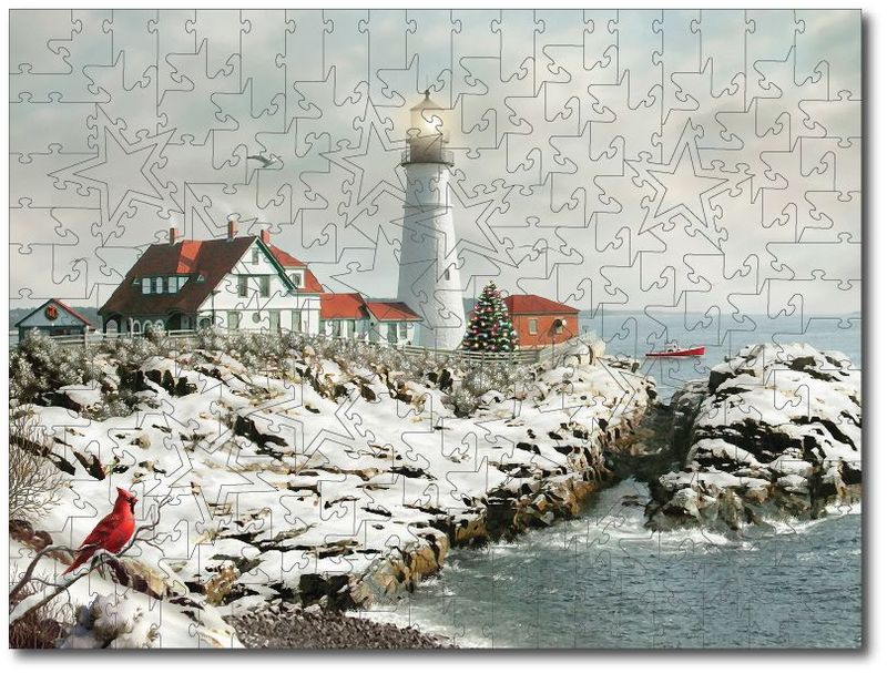 Alan Giana "Christmas At Portland Head"