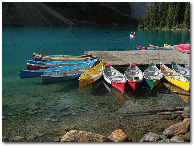 Carl Jacobson "Colorful Canoes"