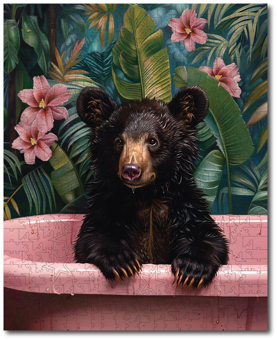 Momart "Bruno Bear in Pink Bathtub"