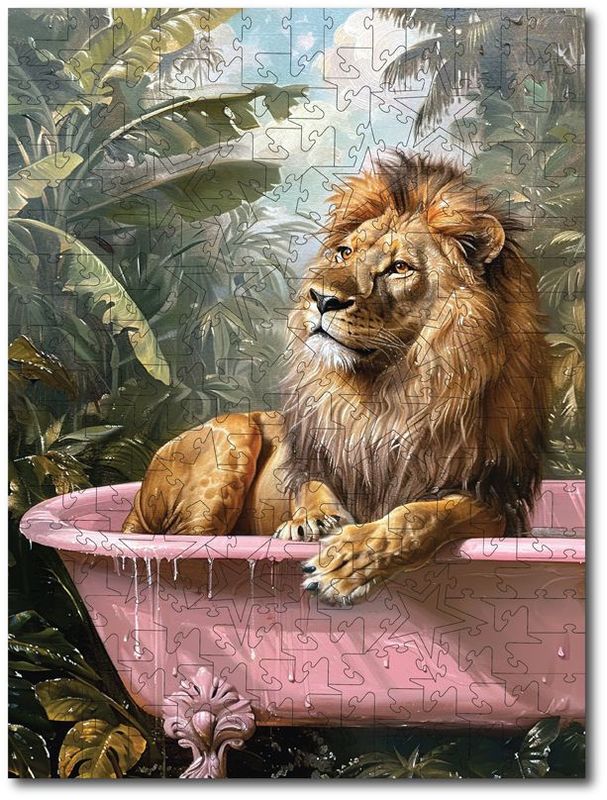 Momart "Satisfied Lion in The Bath"