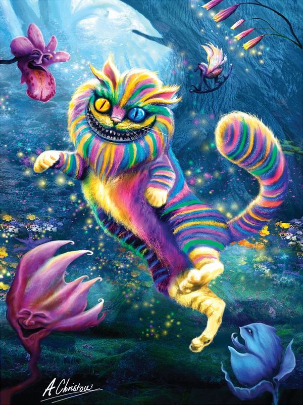 Anthony Christou "Rainbow Cheshire Cat"