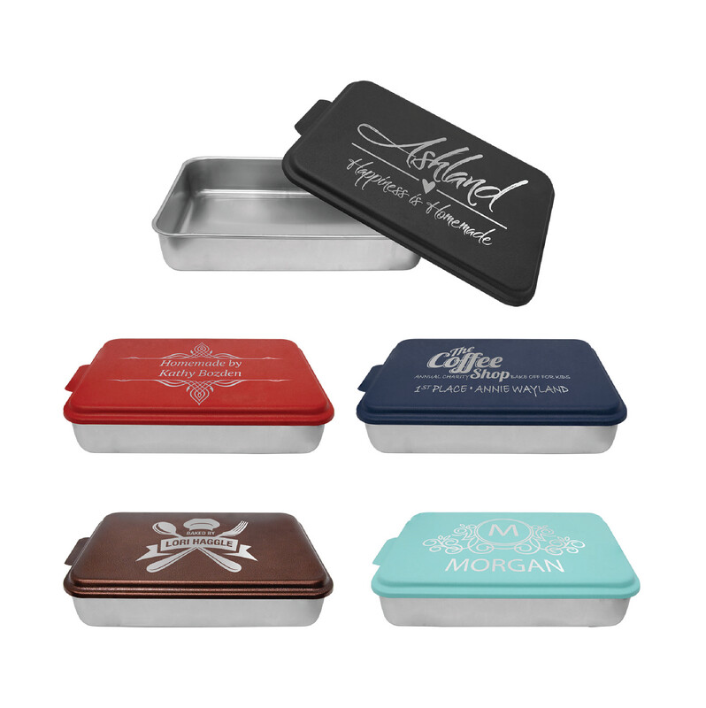 Personalized | Custom Engraved | Aluminum Cake Pans | 9&quot; x 13&quot; | 5 Colors