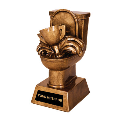 6&quot; | Toilet Shaped | Resin Loser Award