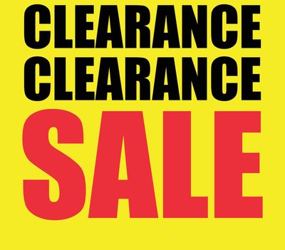 CLEARANCE SALE